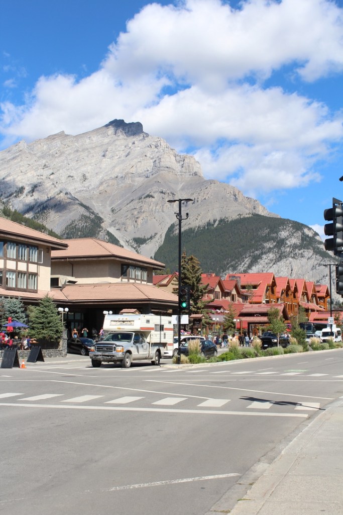 Banff National Park main street. 