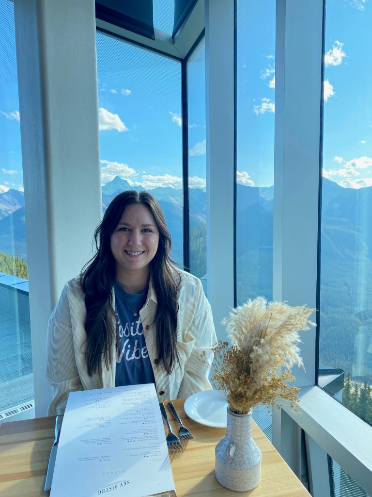 Dinner at the Sky Bistro in Banff National Park, Sulphur Mountain and Banff Gondola. 